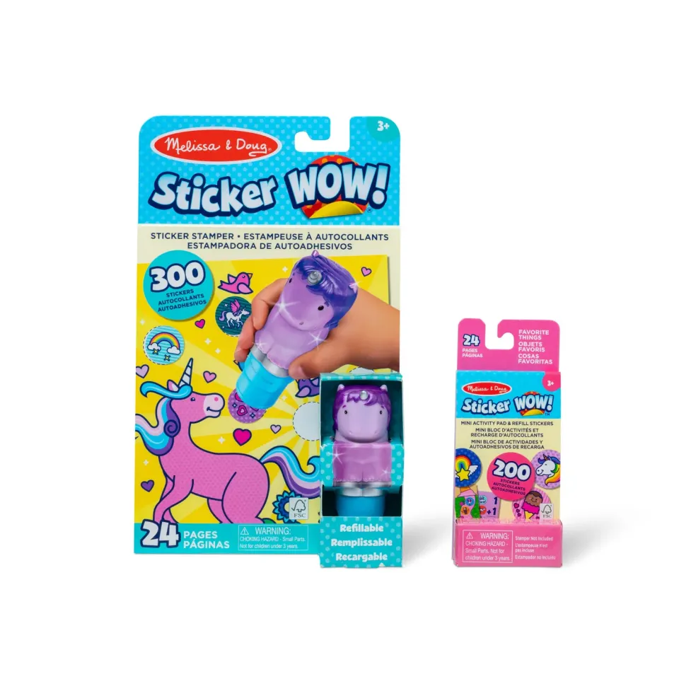Melissa & Doug Sticker WOW Purple Unicorn Sticker-Set 500 Sticker