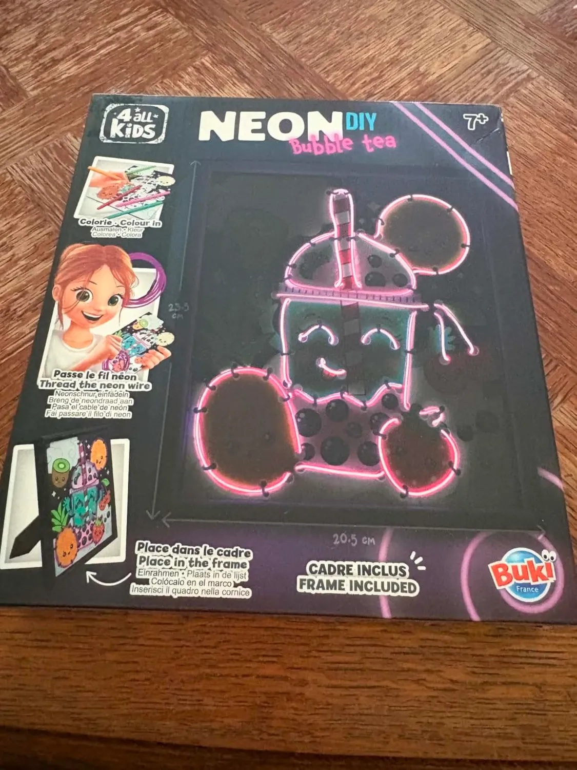 Buki Neonrahmen Bubble Tea Bastelset 3 Lichtmodi