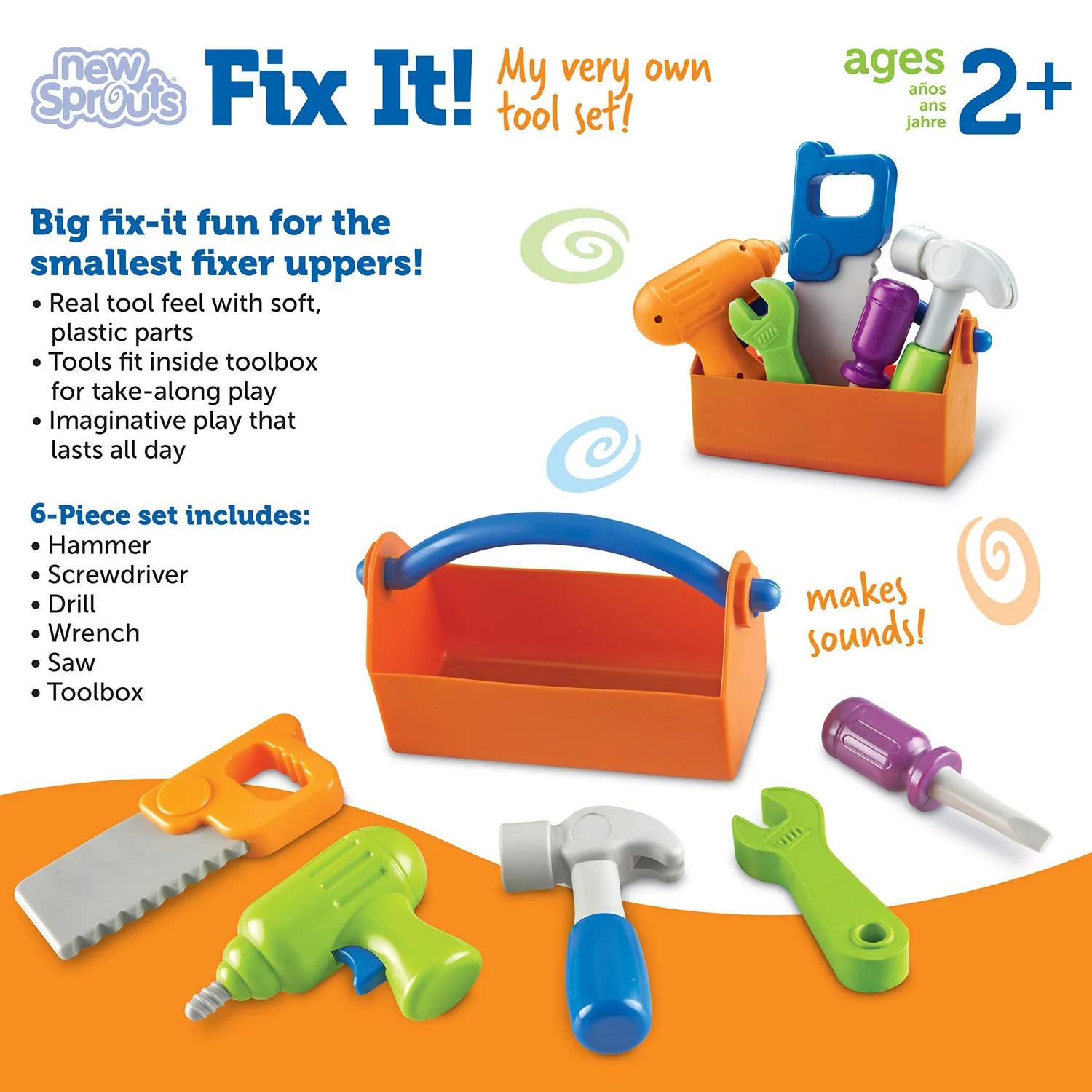 Learning Resources New Sprouts Werkzeugkoffer Kleinkinder Set