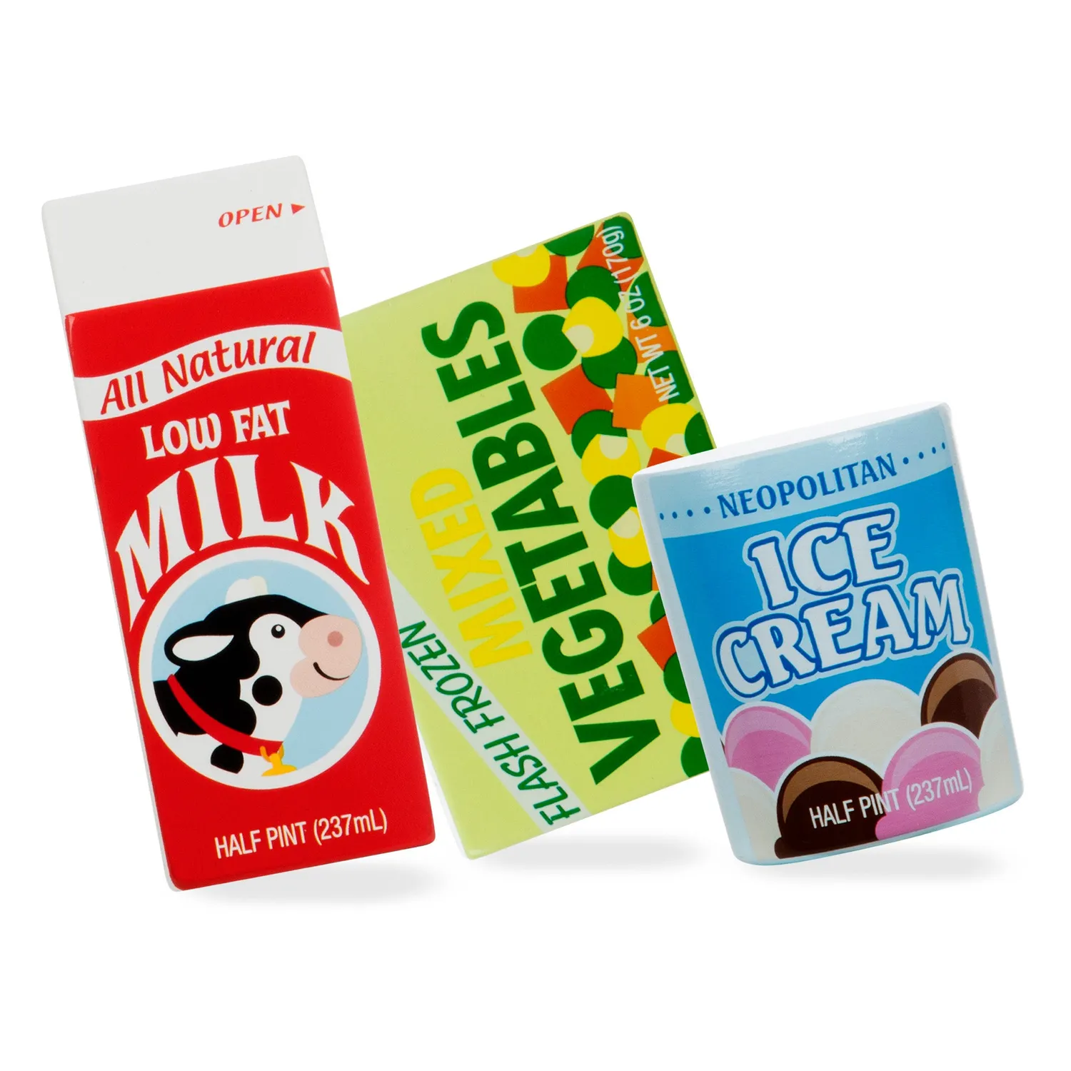 Melissa and Doug Wooden Fridge Food Spiellebensmittel 9-teilig Holz