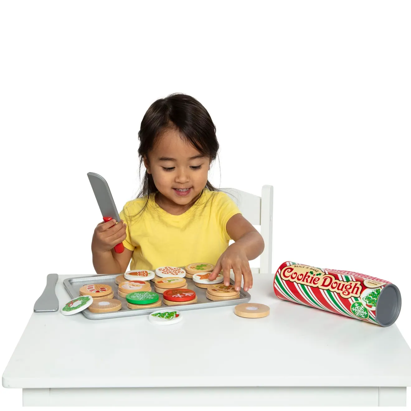 Melissa & Doug Slice & Bake Weihnachtskekse Spielset Holz