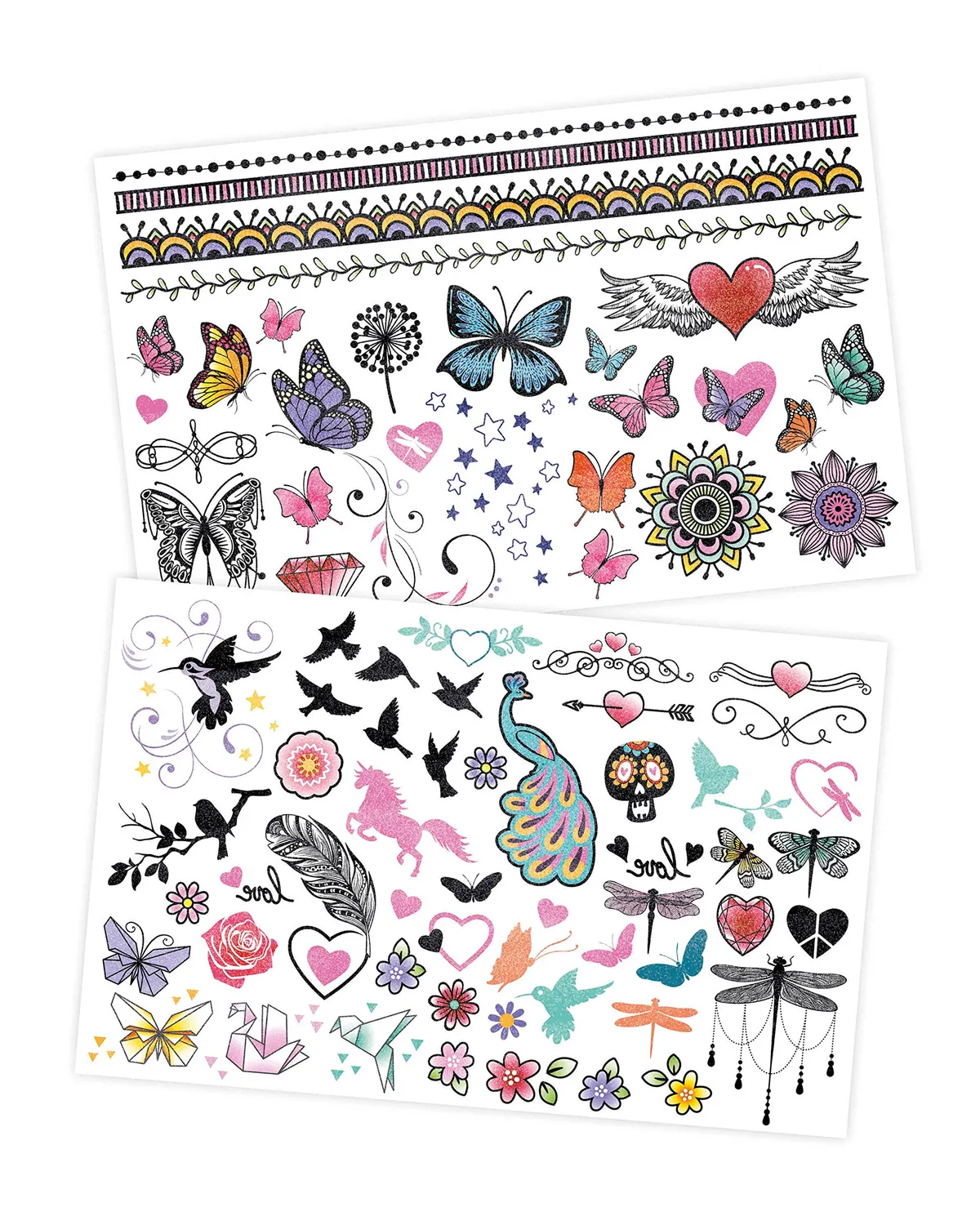 Buki TA004 Tattoos Glitzer Mädchen 75 Stück
