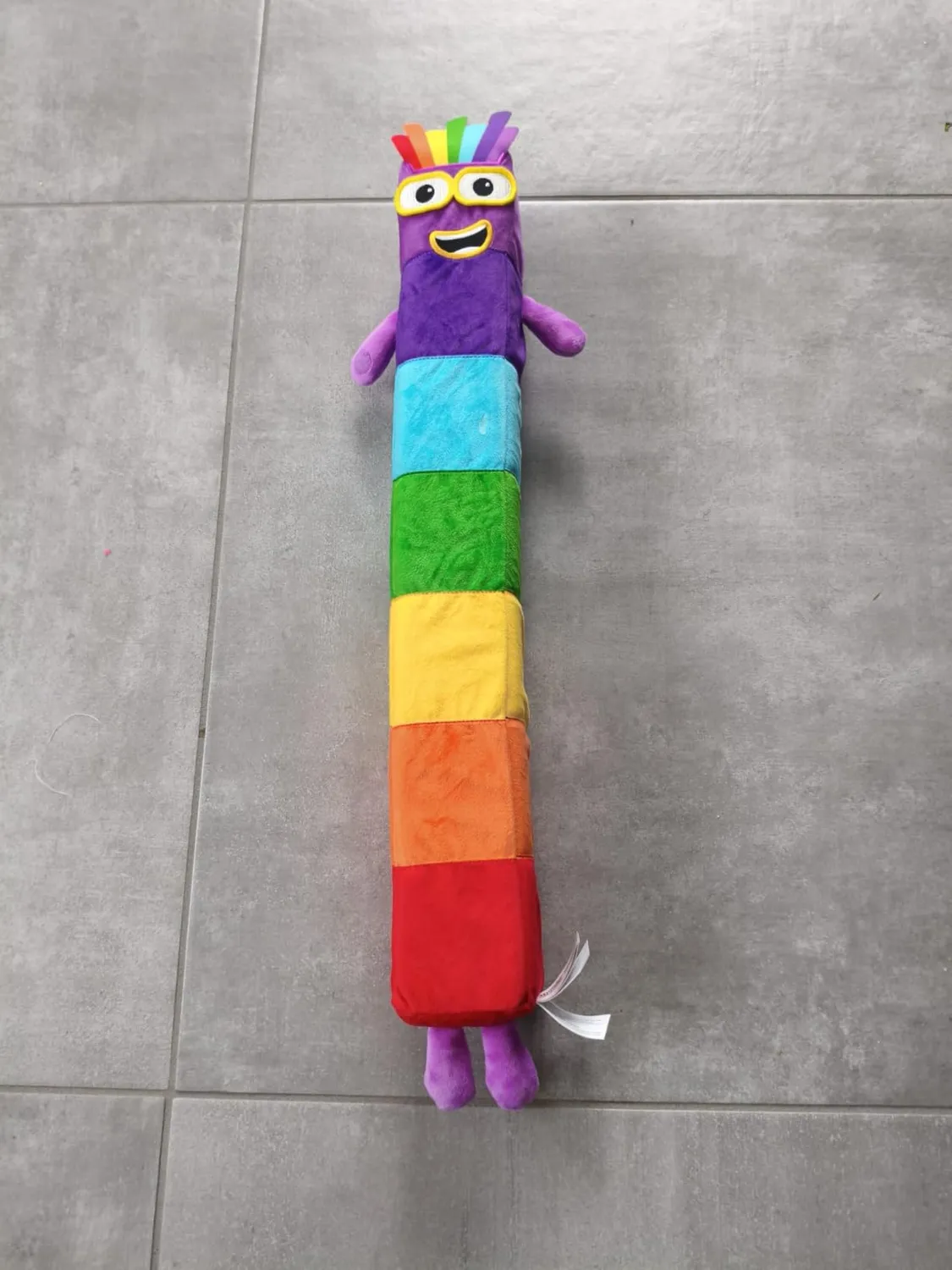 Learning Resources Numberblocks Sieben Plüschfigur 61 cm Regenbogen