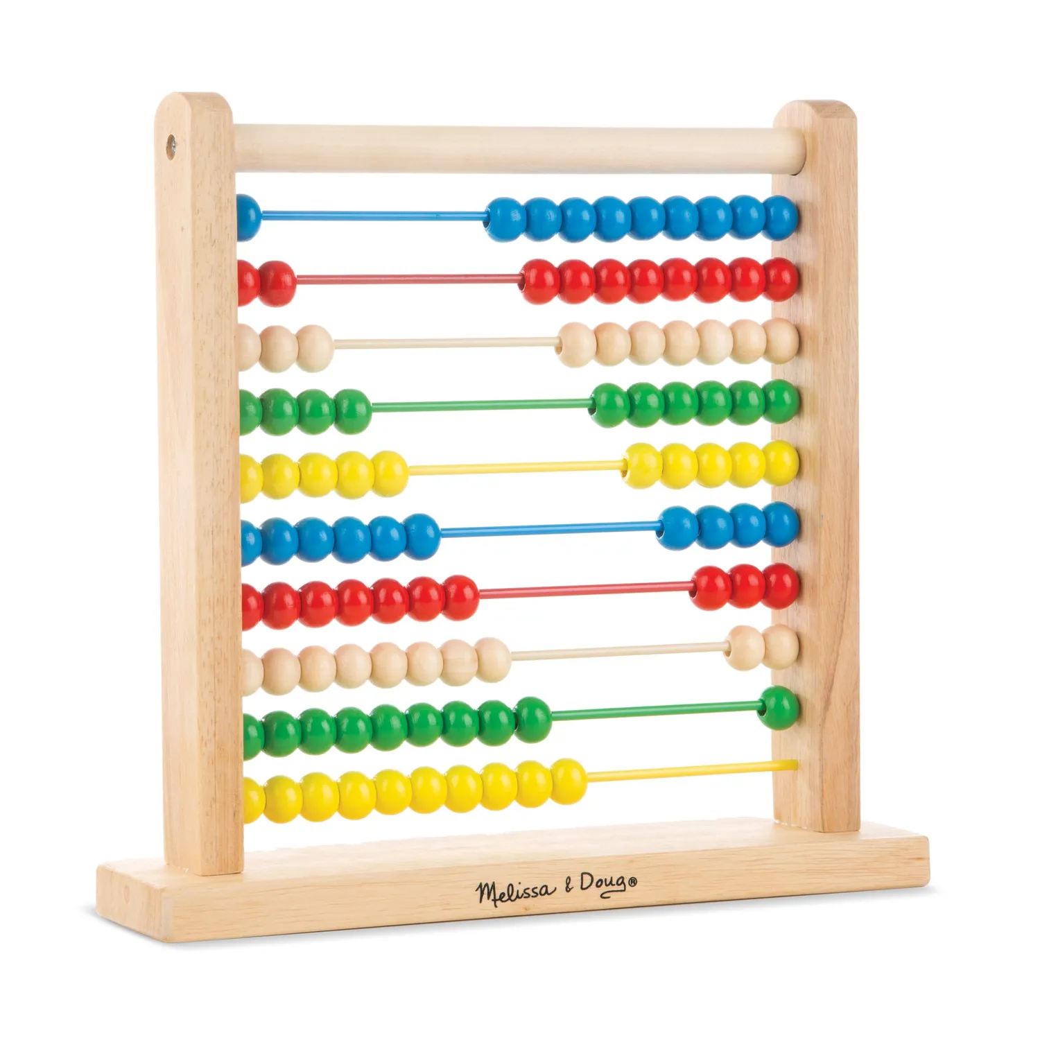 Melissa & Doug Abakus Rechenrahmen Holz 100 Perlen ab 3 Jahre