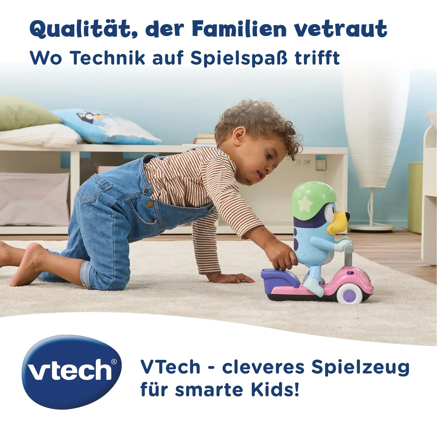 VTech Bluey Scooterabenteuer Spielzeug Deutsch ab 3 Jahren