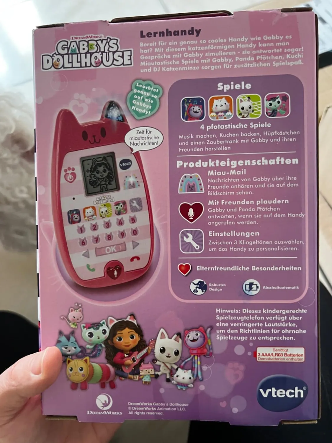 VTech Gabbys Dollhouse Lernhandy Spieltelefon 3-6 Jahre