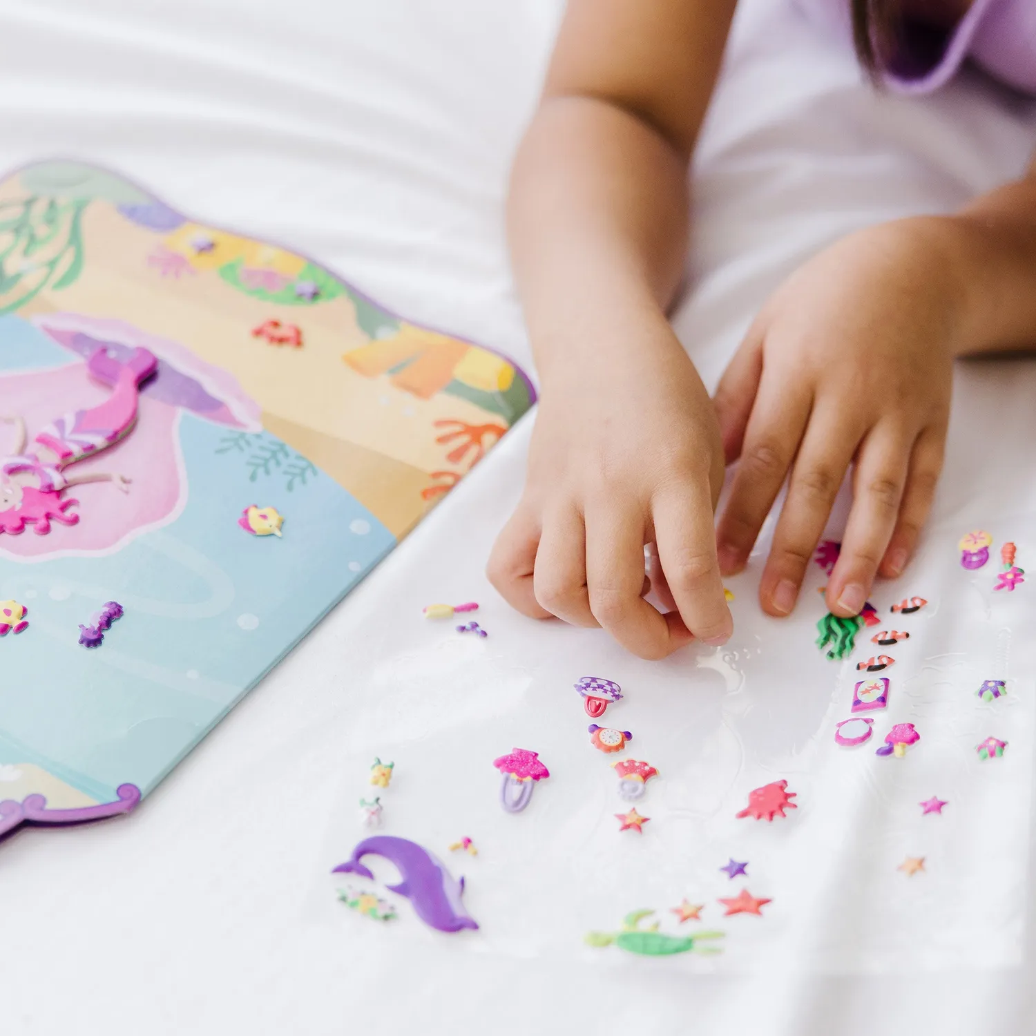 Melissa & Doug Mermaid Puffy Sticker Set 65 Sticker wiederverwendbar