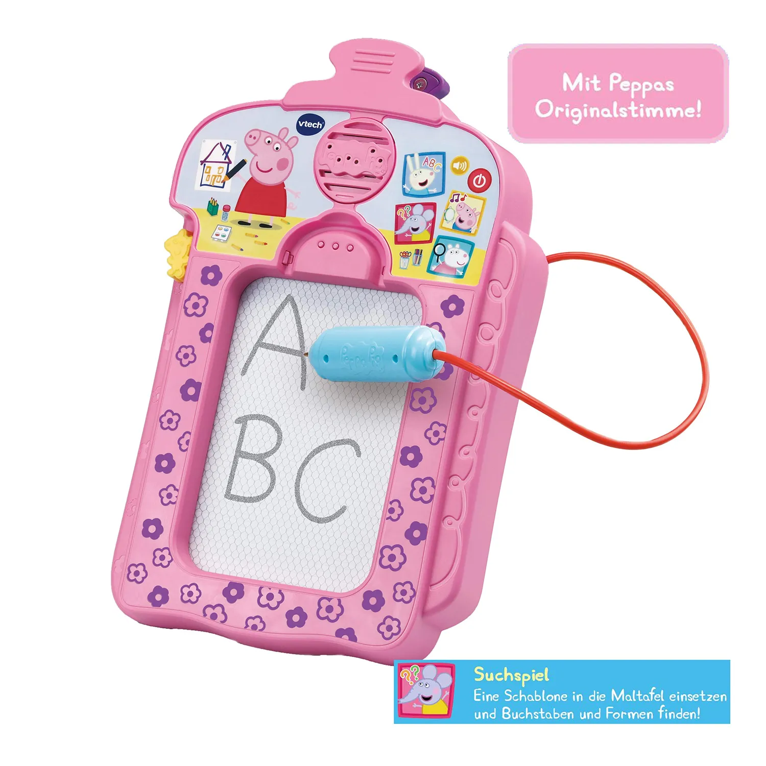 VTech Peppa Pig Maltafel Lernspielzeug 2-5 Jahre mit Stift