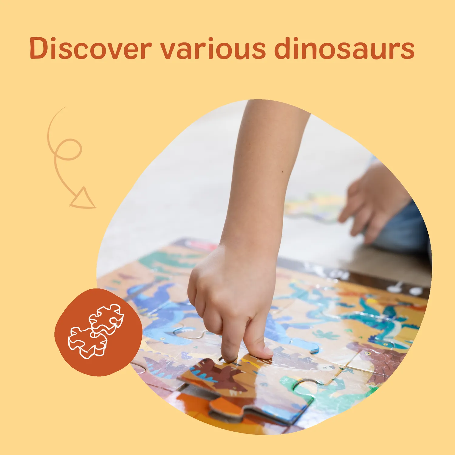 Melissa & Doug Land of Dinosaurs Bodenpuzzle 48 Teile ab 3 Jahren