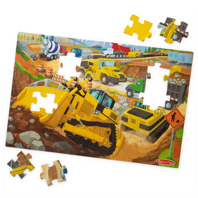 Melissa & Doug Building Site Bodenpuzzle 48 Teile 91x61