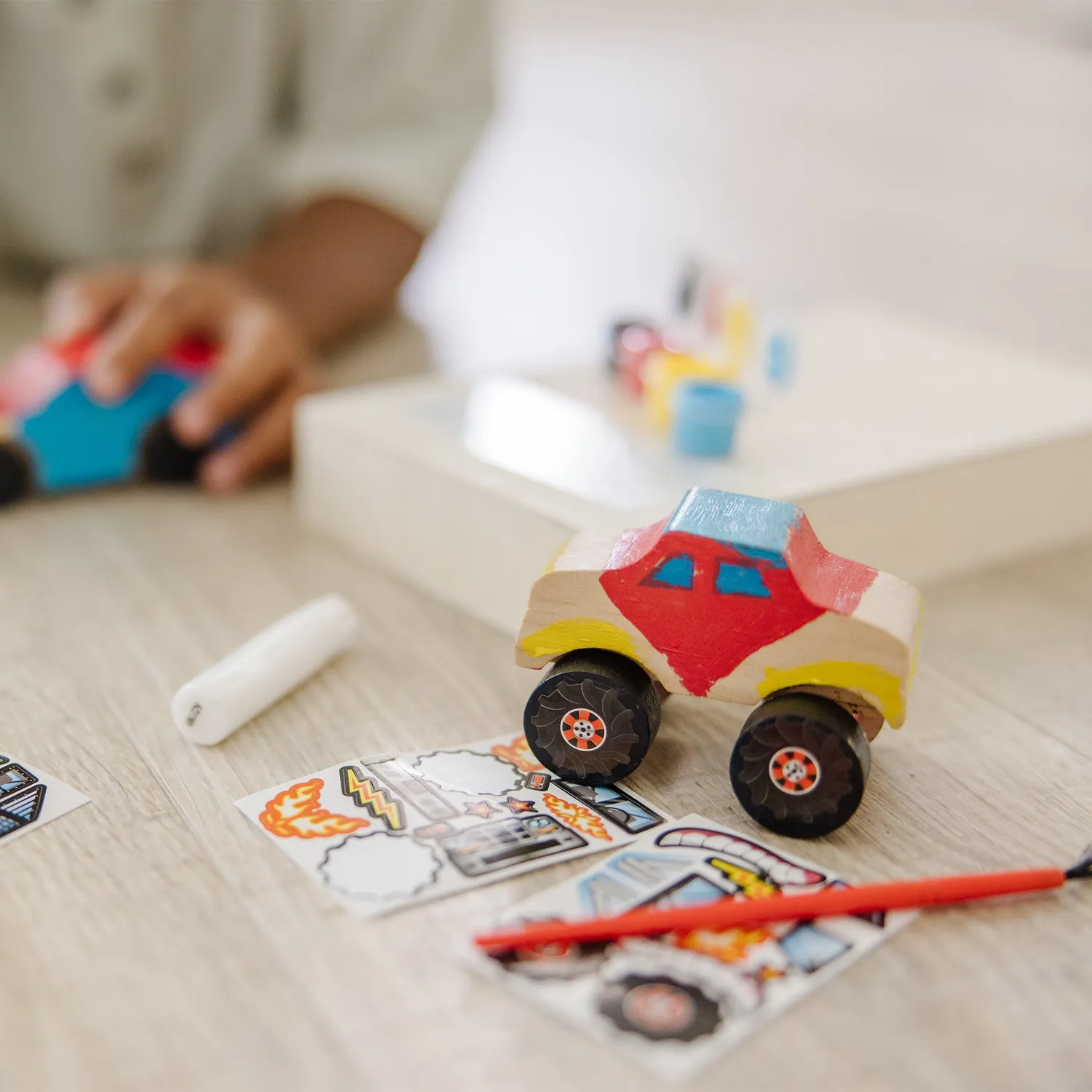 Melissa & Doug Created By Me Vehicles Bastelset 2er Rennauto Truck