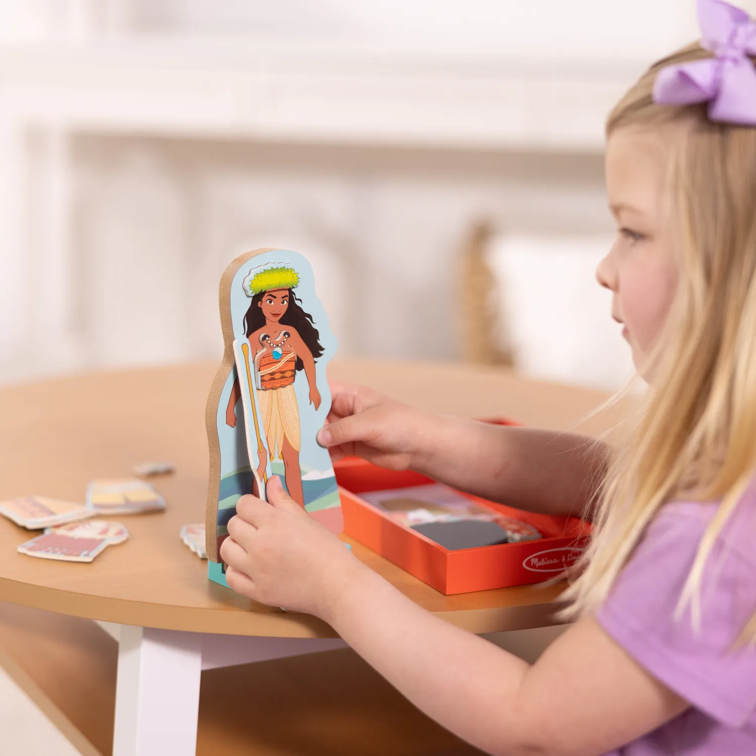 Melissa & Doug Disney Moana Magnetpuppe Anziehspiel Holz 30-tlg