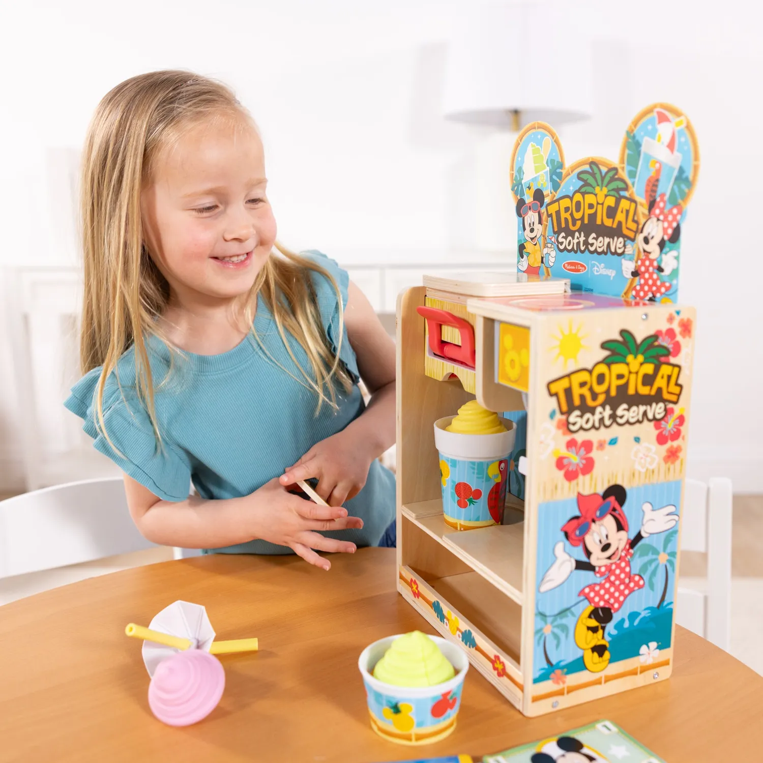 Melissa & Doug Disney Tropical Soft Serve Eis-Set Holz 23-tlg