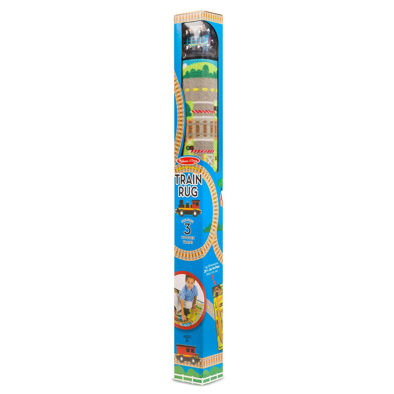 Melissa & Doug Round the Rails Spielteppich Zug