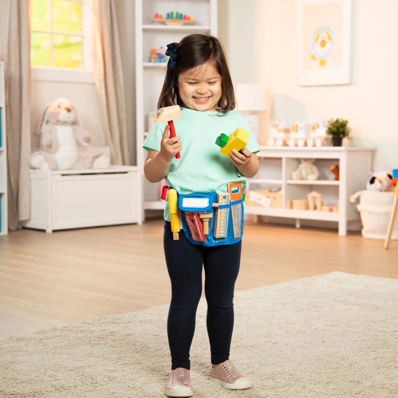 Melissa & Doug Tool Belt Werkzeuggürtel Holz Set