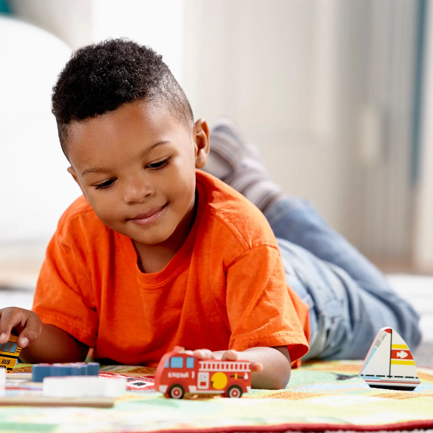 Melissa & Doug Vehicles Chunky Puzzle Holzpuzzle 9 Teile Fahrzeuge