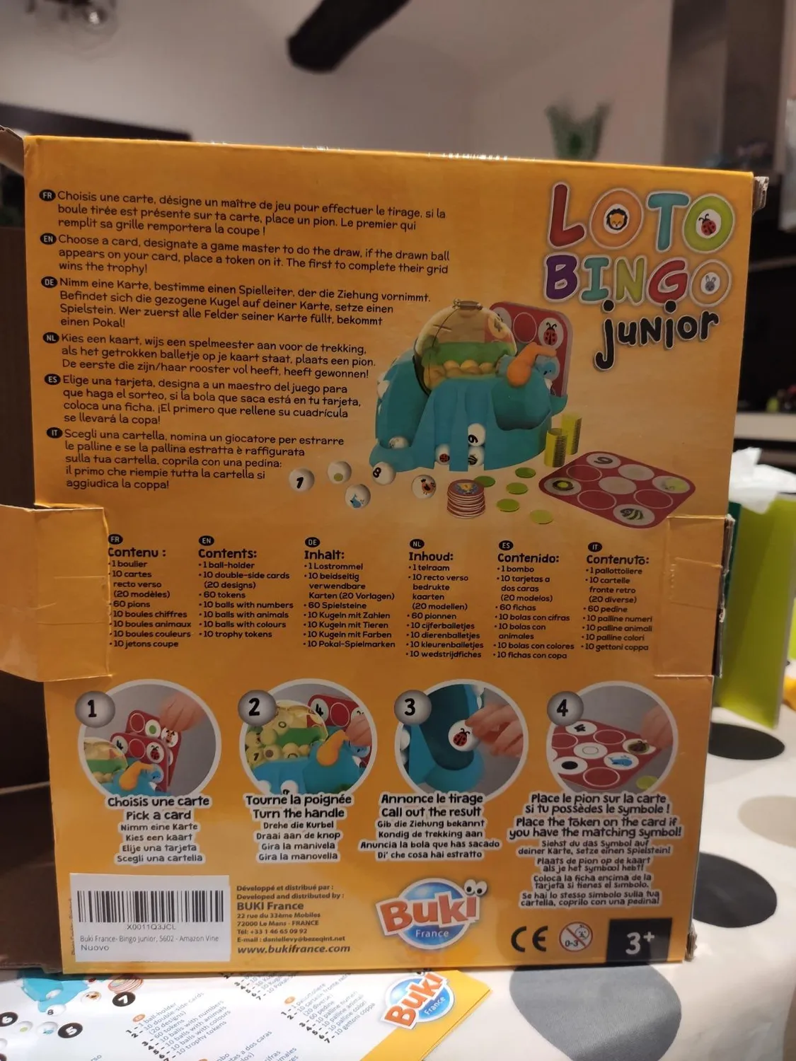 Buki Bingo Junior 5602 Bingospiel ab 3 Jahren