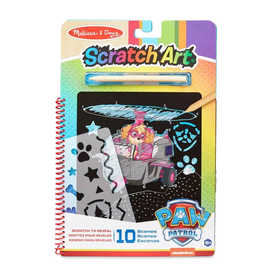 Melissa & Doug PAW Patrol Skye Kratzblock 10 Seiten bunt