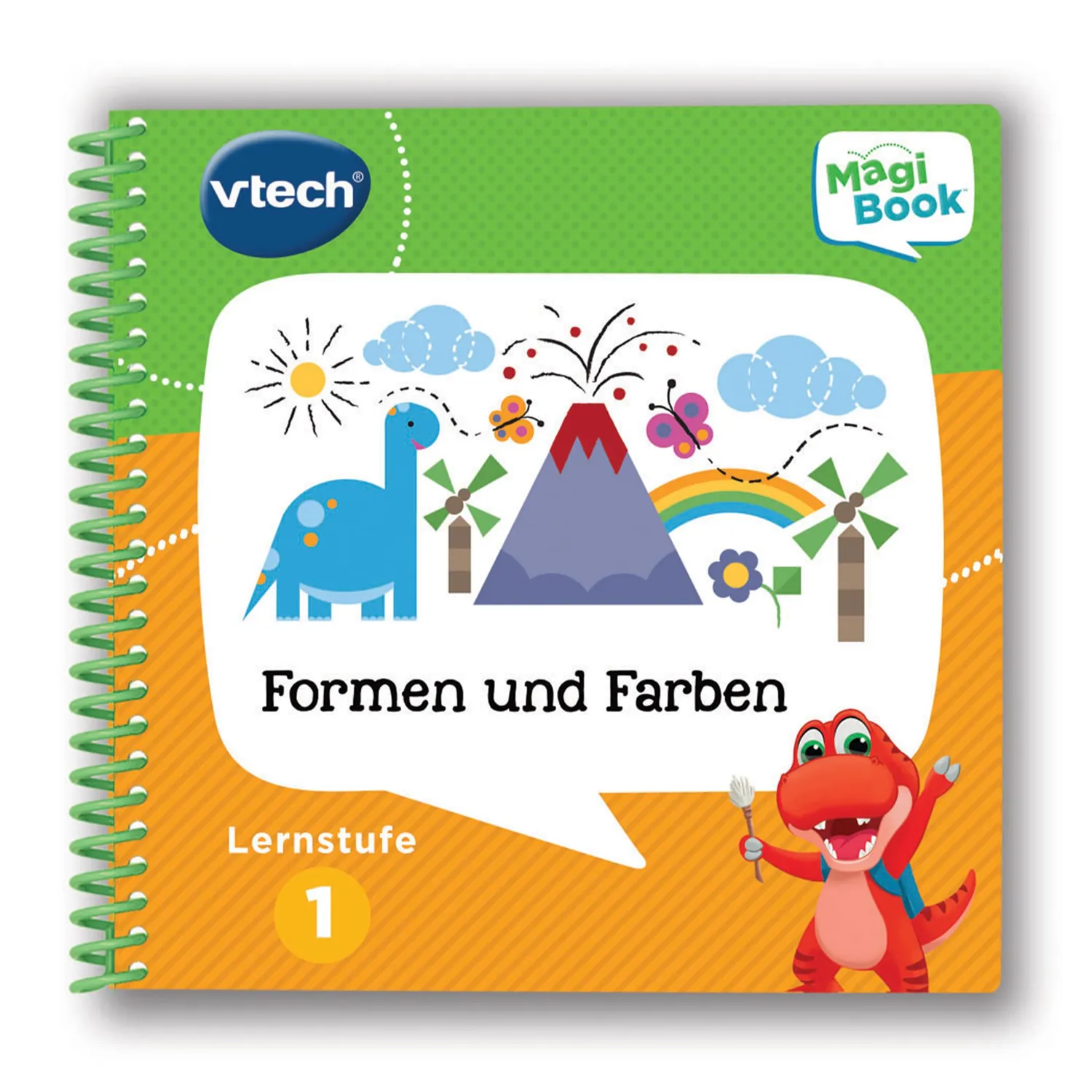 VTech MagiBook Formen und Farben Lernbuch Stufe 1 mit Dino