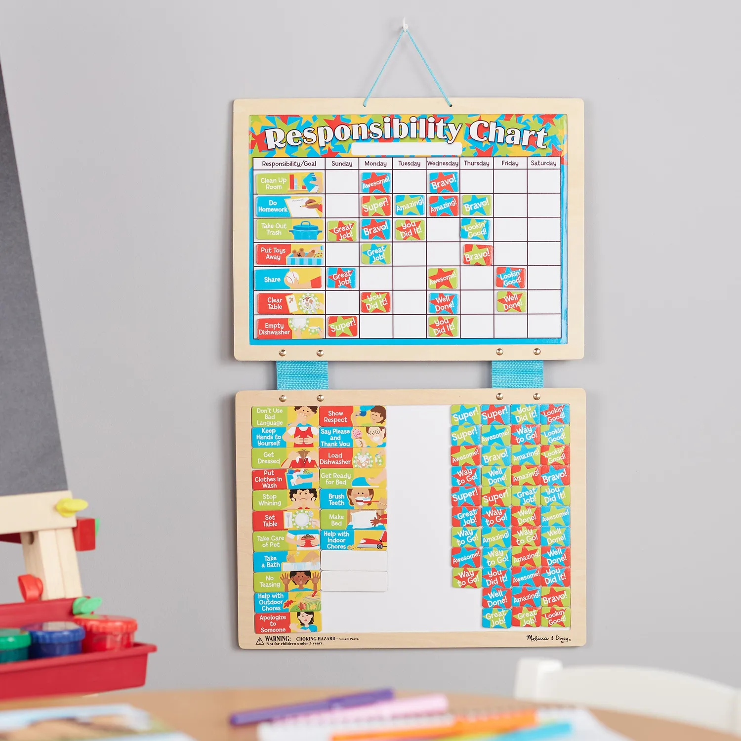 Melissa and Doug Magnettafel Aufgaben Belohnung 89 Magnete