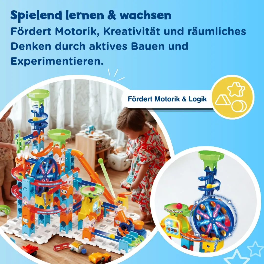 VTech Marble Rush Ultimate XL100 Murmelbahn 135 Teile mit Motor