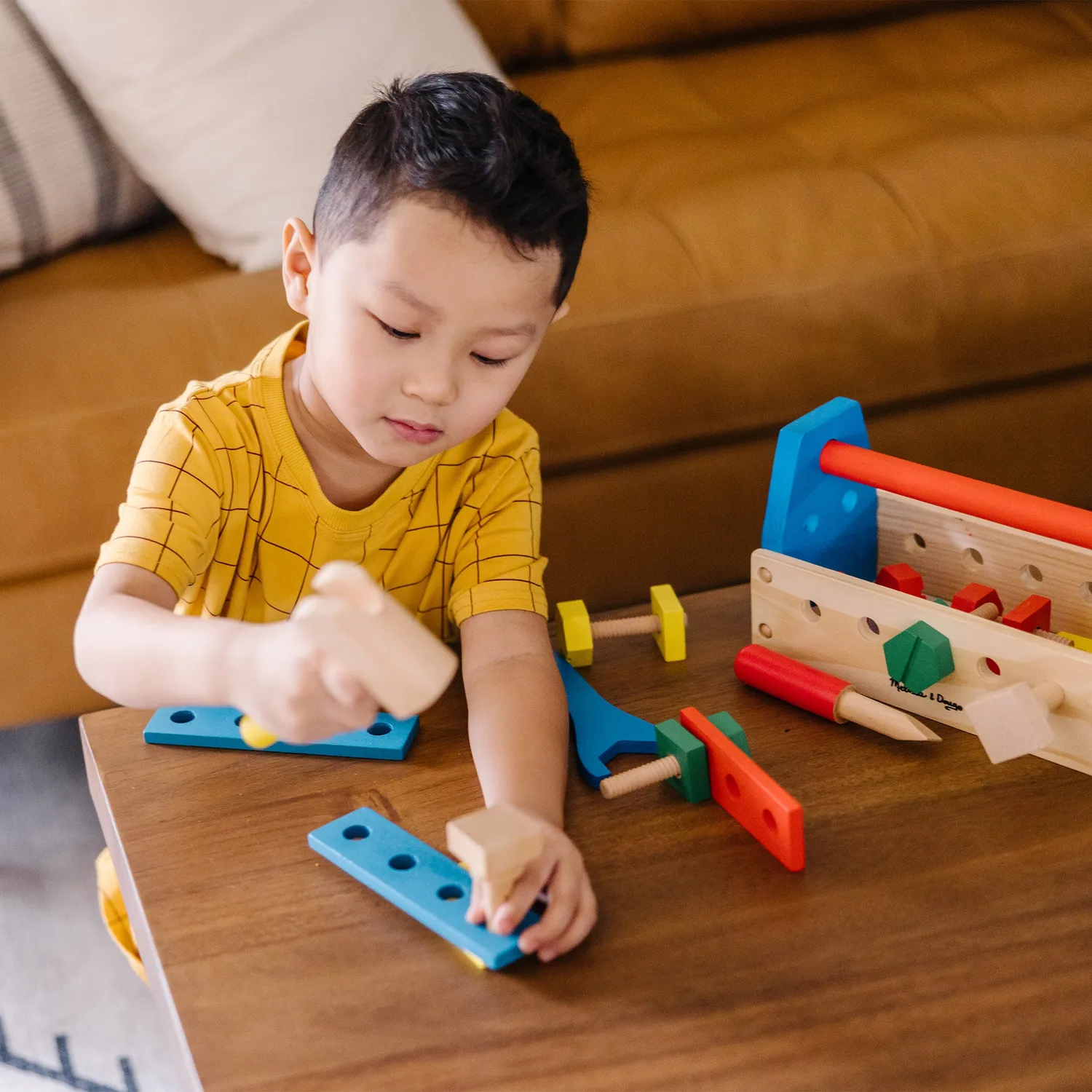 Melissa & Doug Wooden Take-Along Werkzeugkoffer 24-teilig