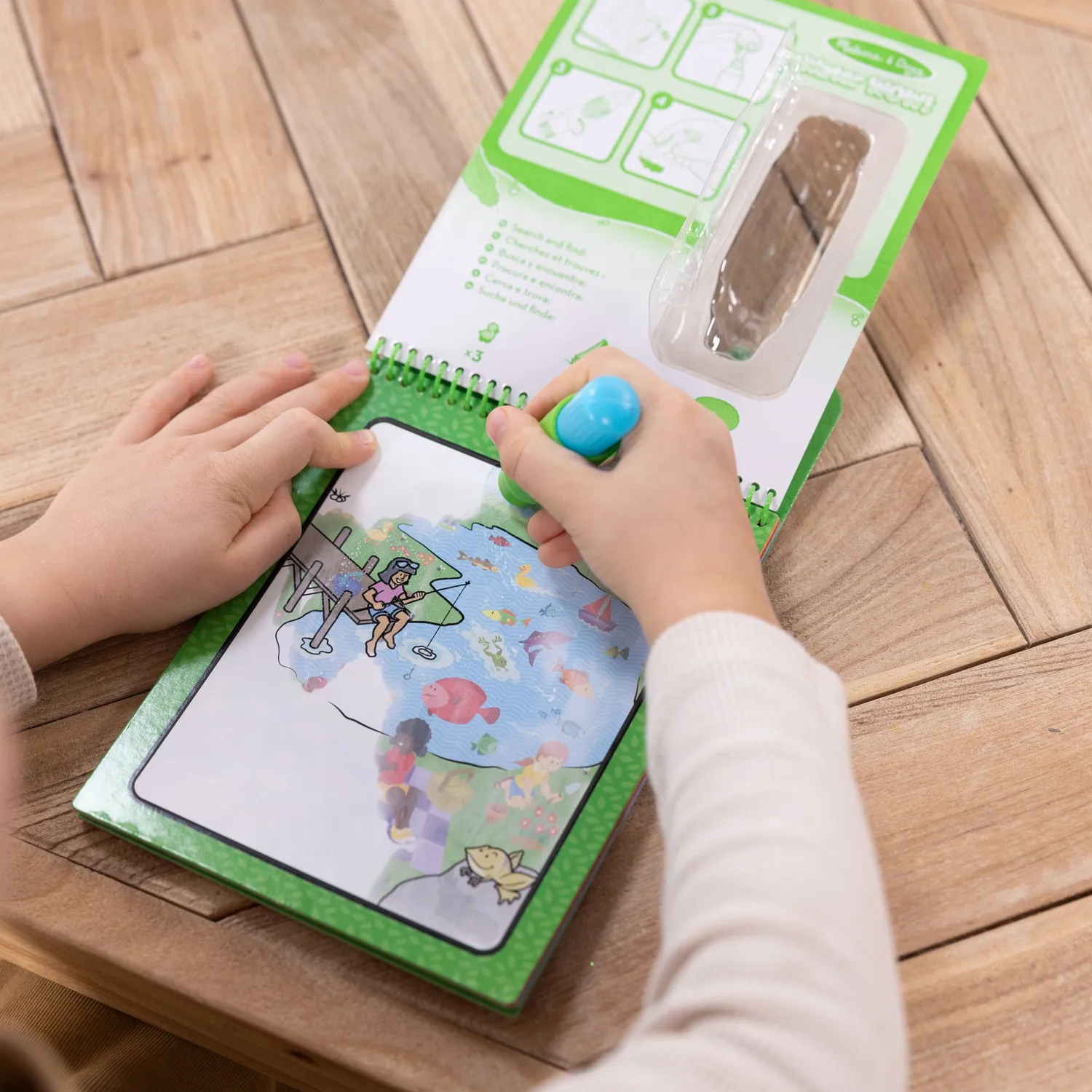 Melissa & Doug Water Wow! Seasons Wassermalbuch 4 Seiten wiederverwendbar