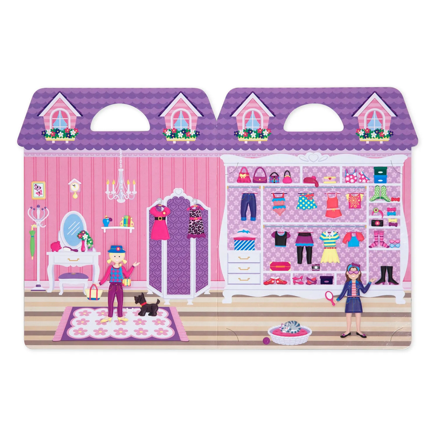 Melissa & Doug Puffy Sticker Dress-Up Stickerbuch 76 wiederverwendbar
