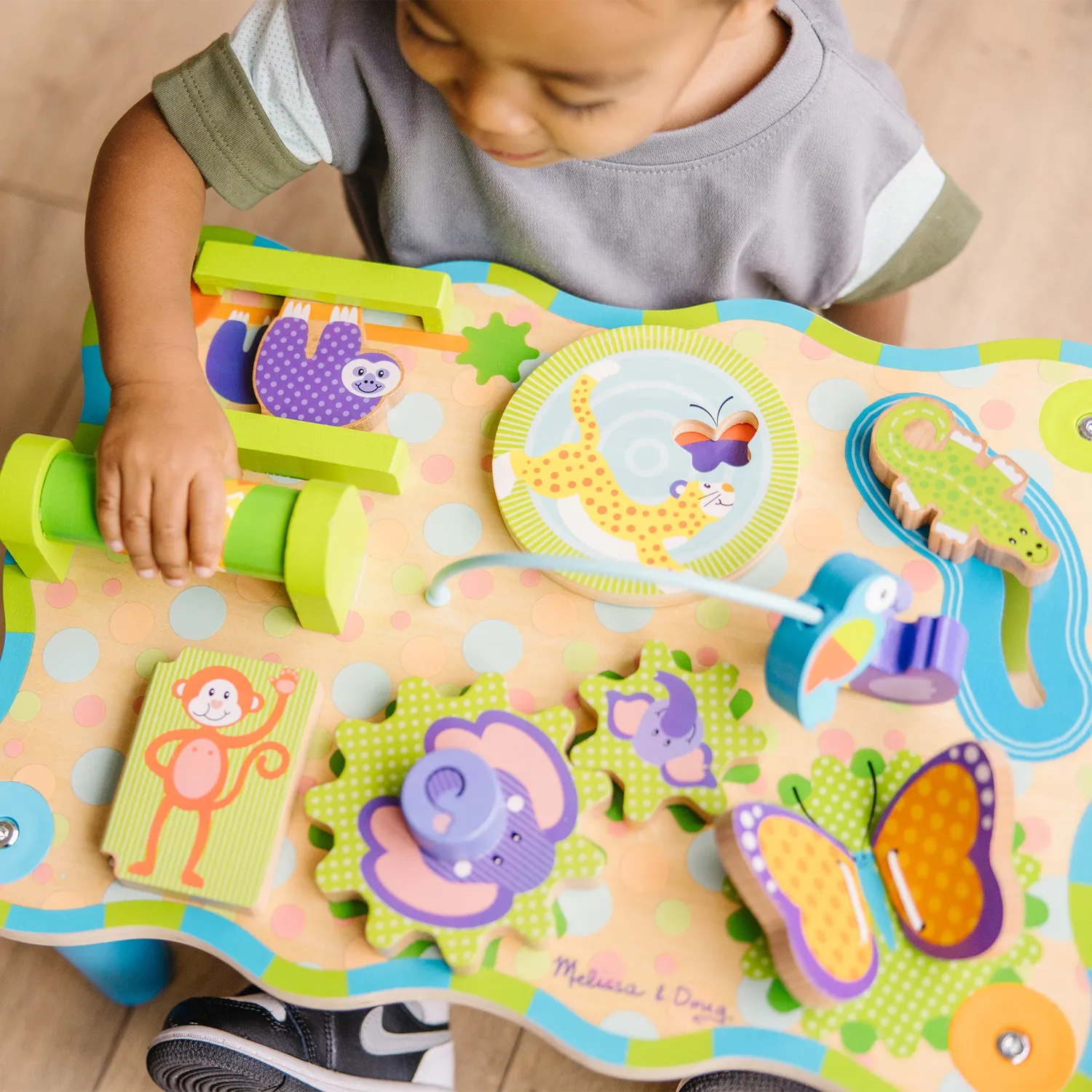 Melissa & Doug First Play Jungle Aktivitätstisch Holz