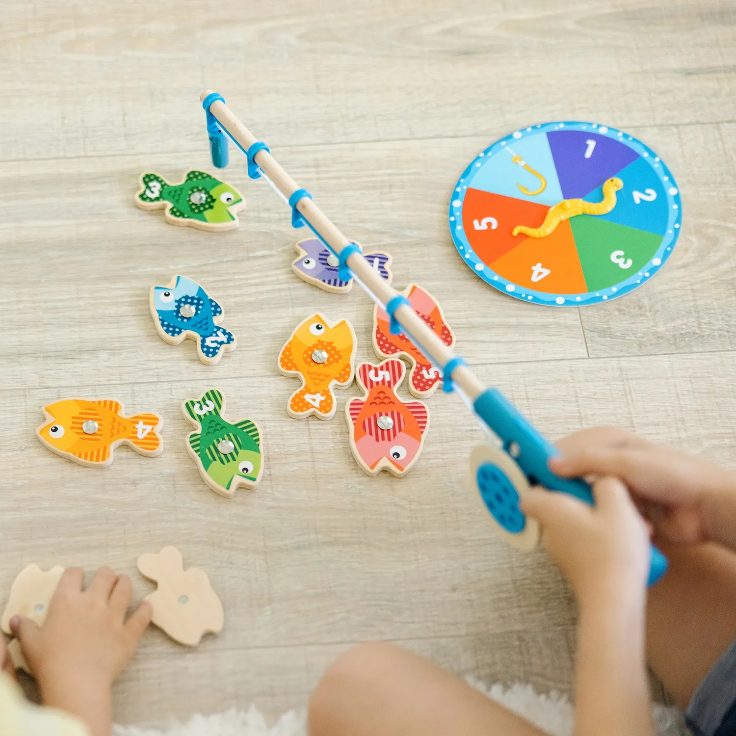 Melissa & Doug Catch Count Angelspiel Holz Magnet Fische