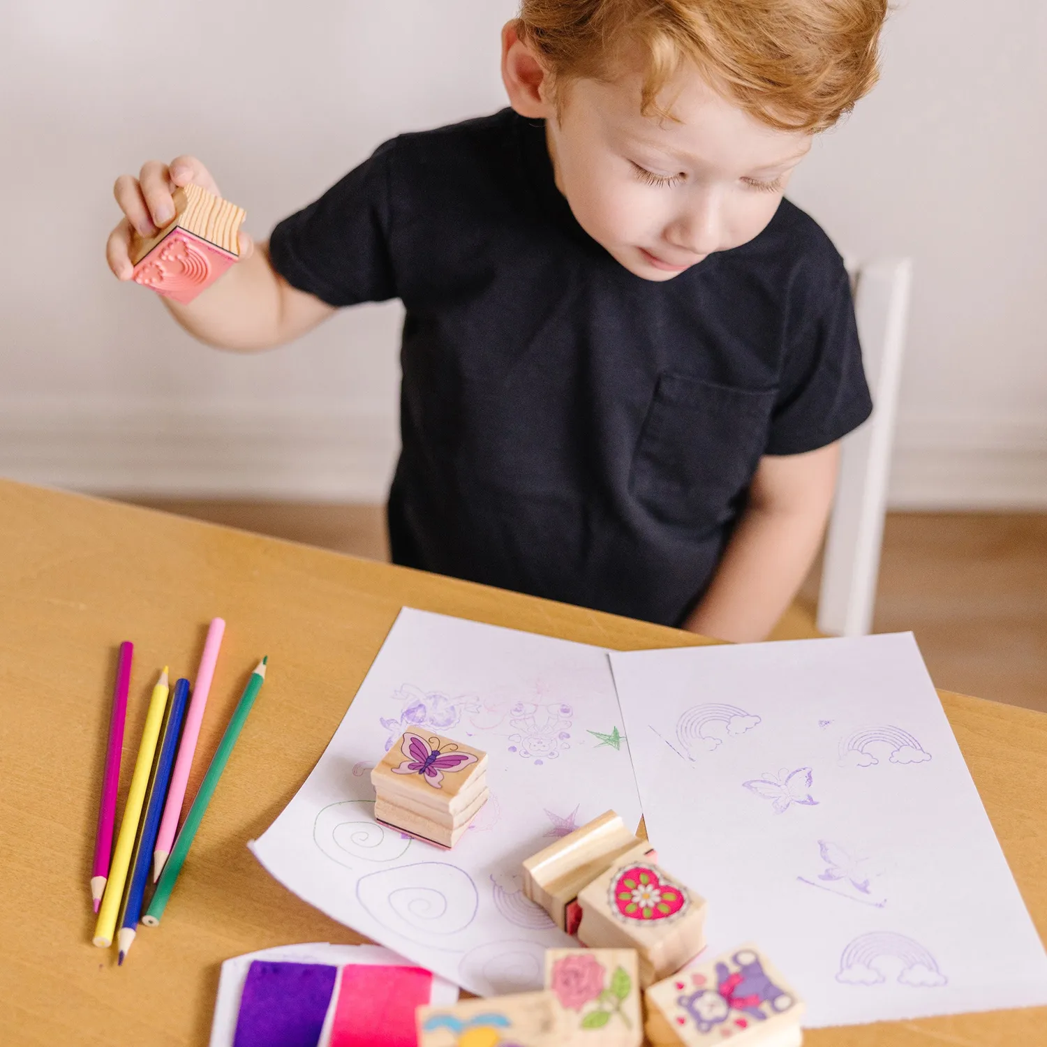 Melissa & Doug Friendship Holz Stempelset 9 Stempel