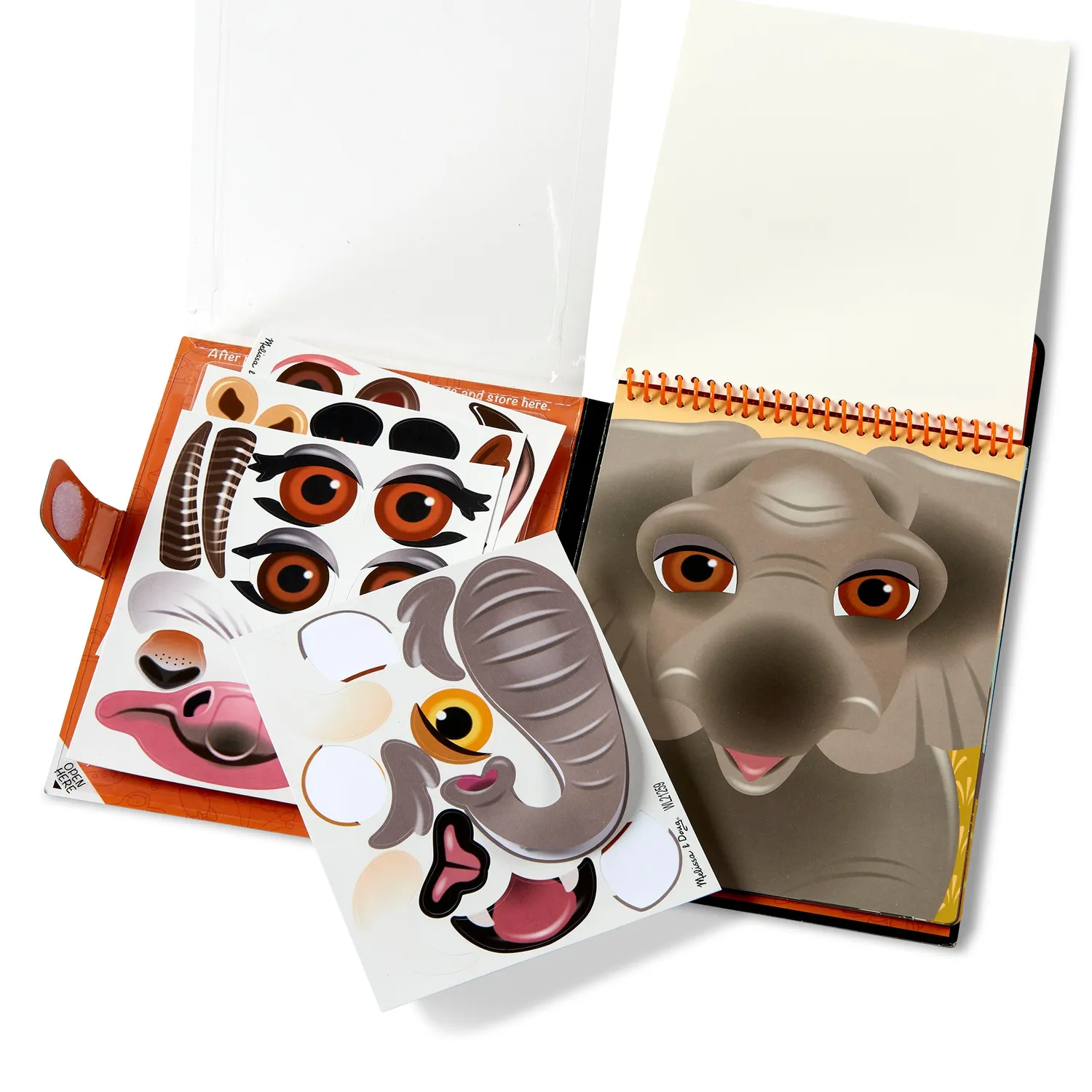 Melissa & Doug Make-a-Face Safari Stickerblock Reise