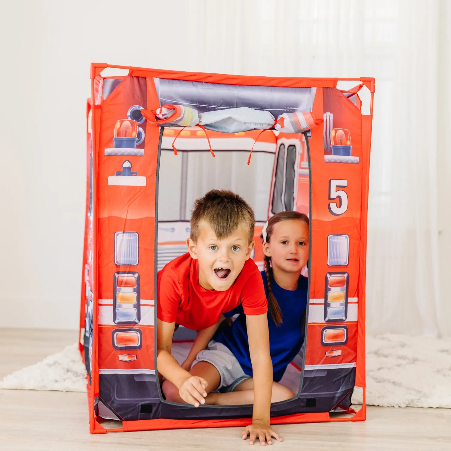 Melissa & Doug Fire Truck Spielzelt Feuerwehr Stoff groß