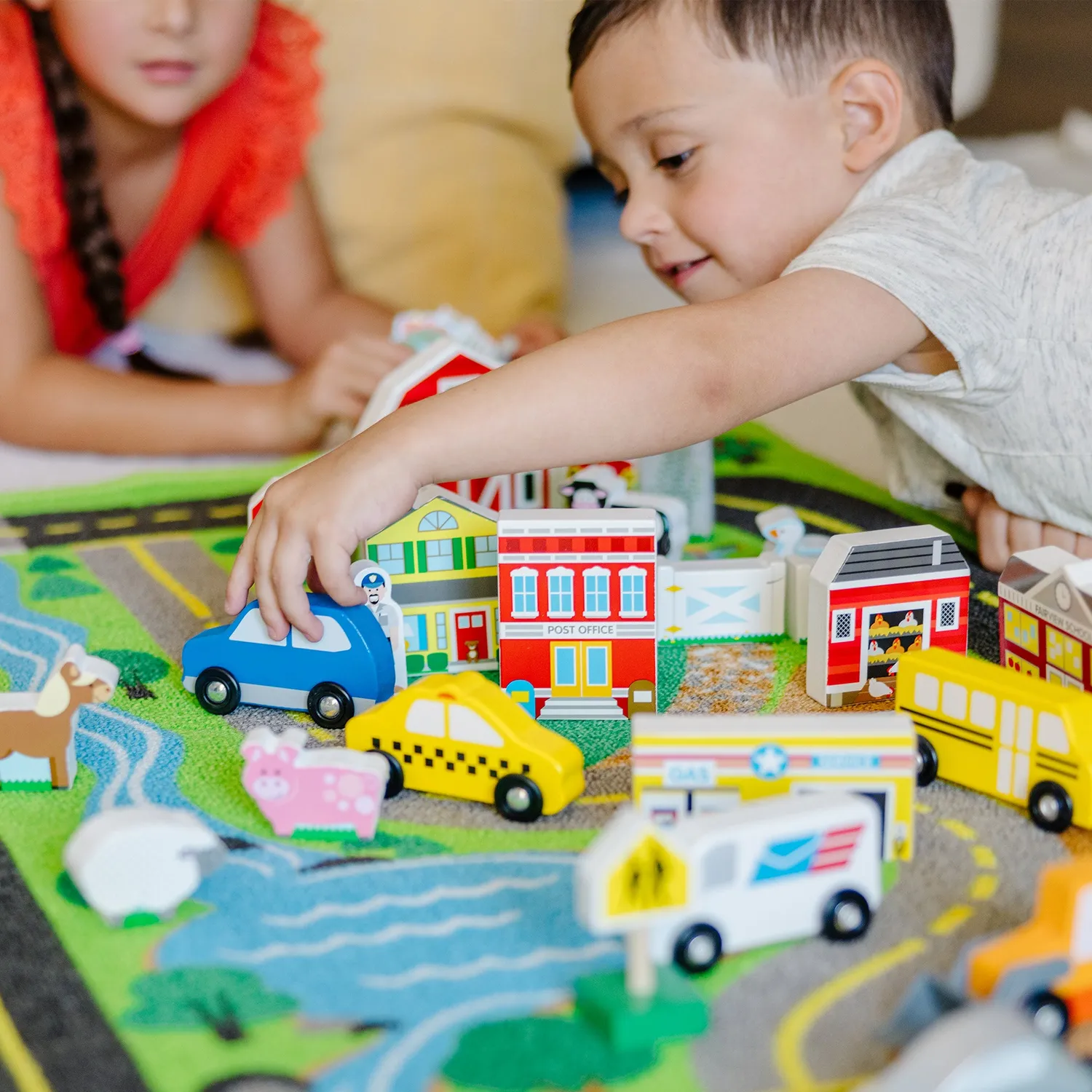 Melissa & Doug Deluxe Road Rug Spielteppich 49-tlg