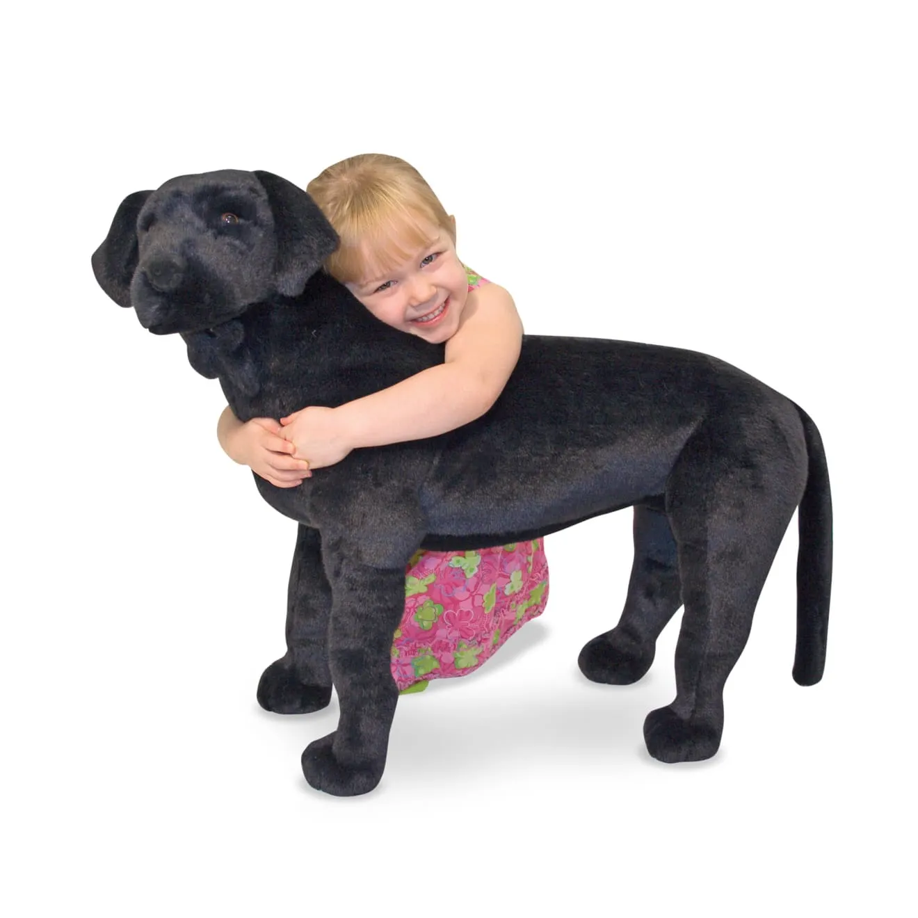Melissa & Doug Black Lab Plüschtier Riesig schwarzer Labrador