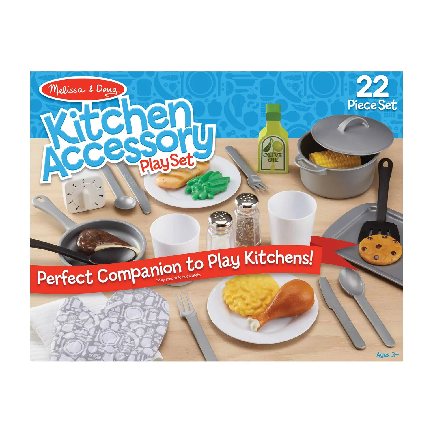 Melissa & Doug Kitchen Accessory Spielküchen Set 22-tlg