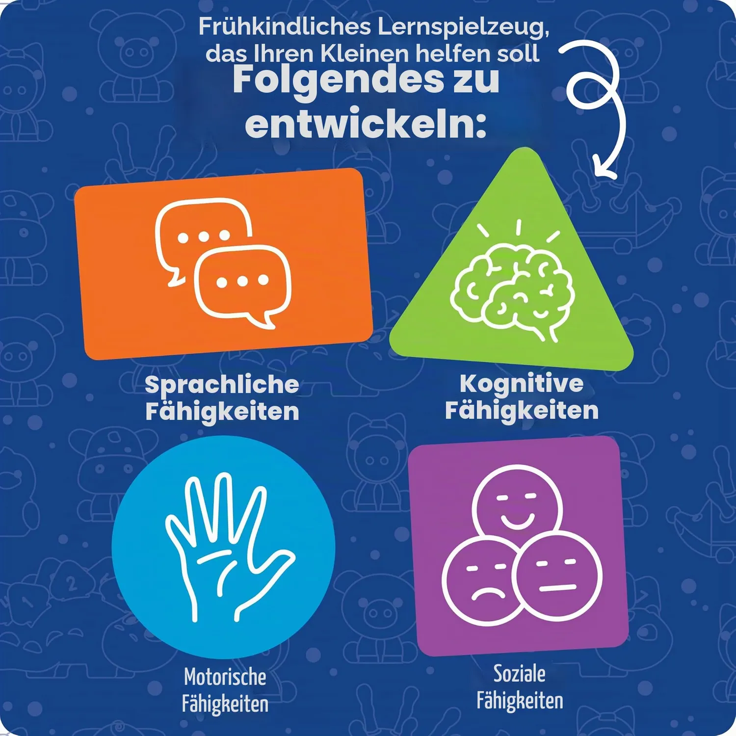 Learning Resources Lock & Key Clubhaus Motorikspiel mit 5 Tieren