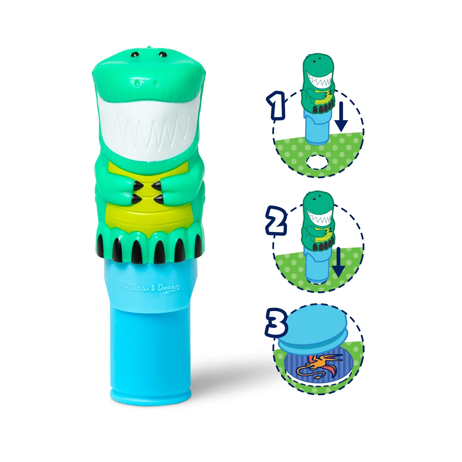 Melissa & Doug Sticker WOW Dinosaurier Stempel 24 Seiten