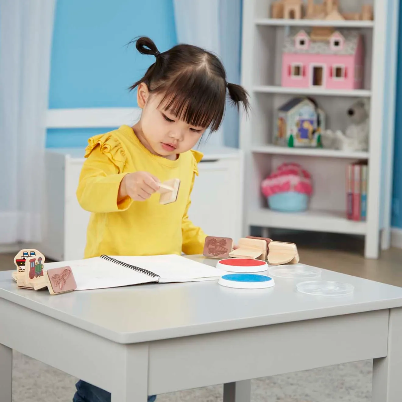 Melissa & Doug My First Stempelset Fahrzeuge Holz 8tlg