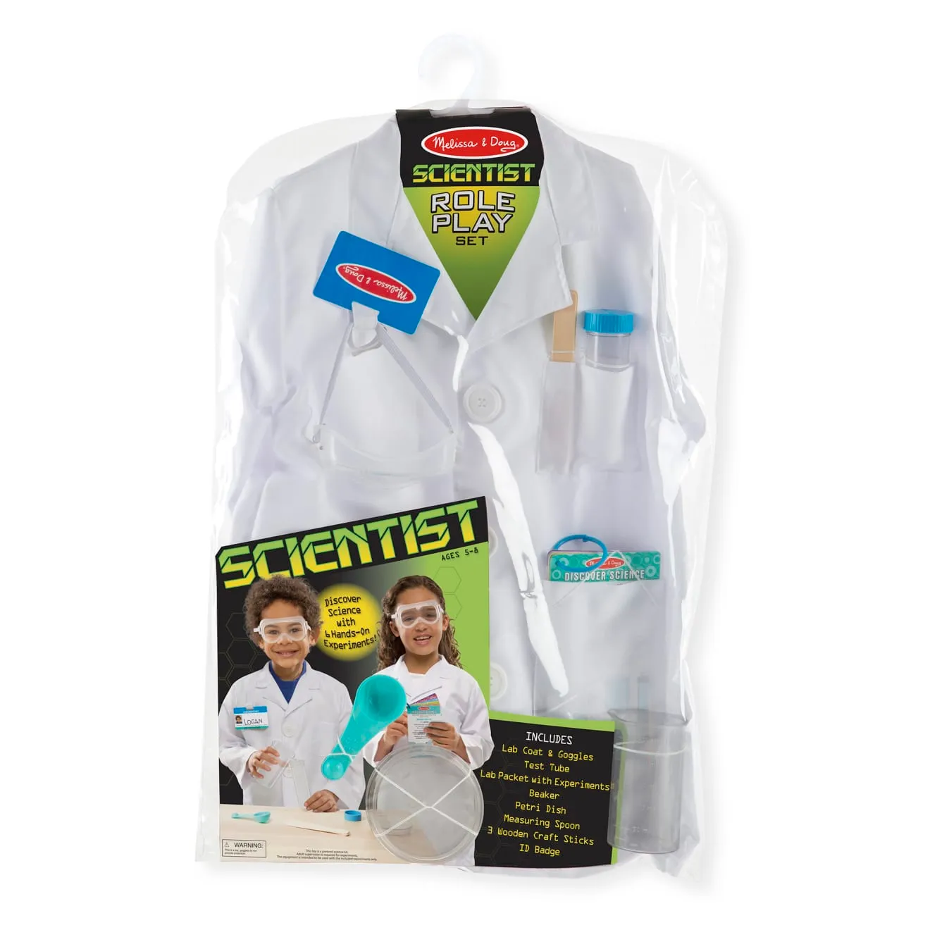 Melissa & Doug Scientist Rollenspielset Kittel 5-8 Jahre