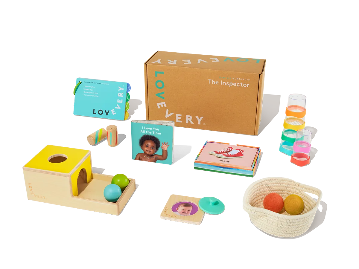 Lovevery Play Kits Inspektor-Set Spielzeugset Deutsch Objektpermanenz
