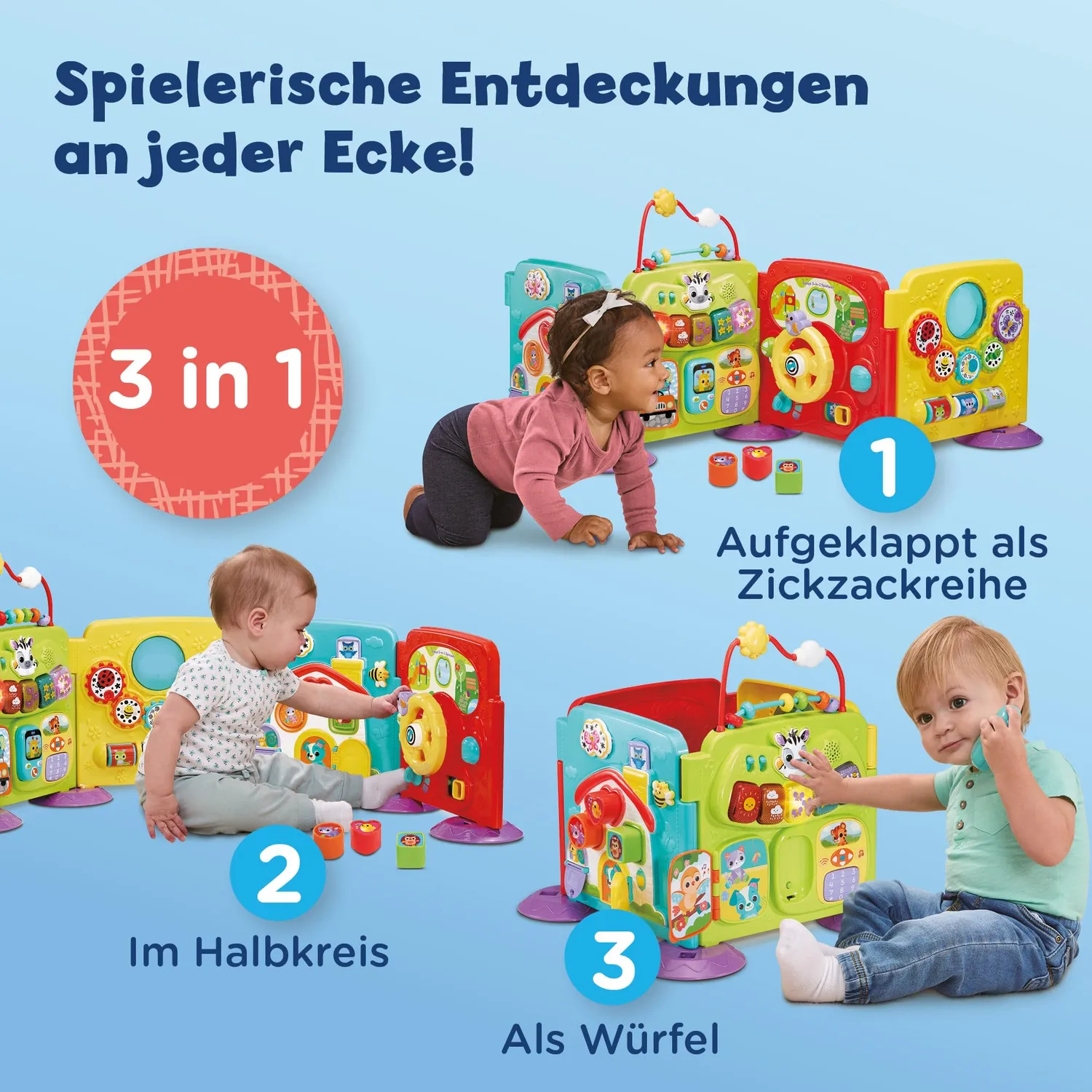 VTech Baby 3-in-1 Spielwelt Activity Board 6-36 Monate