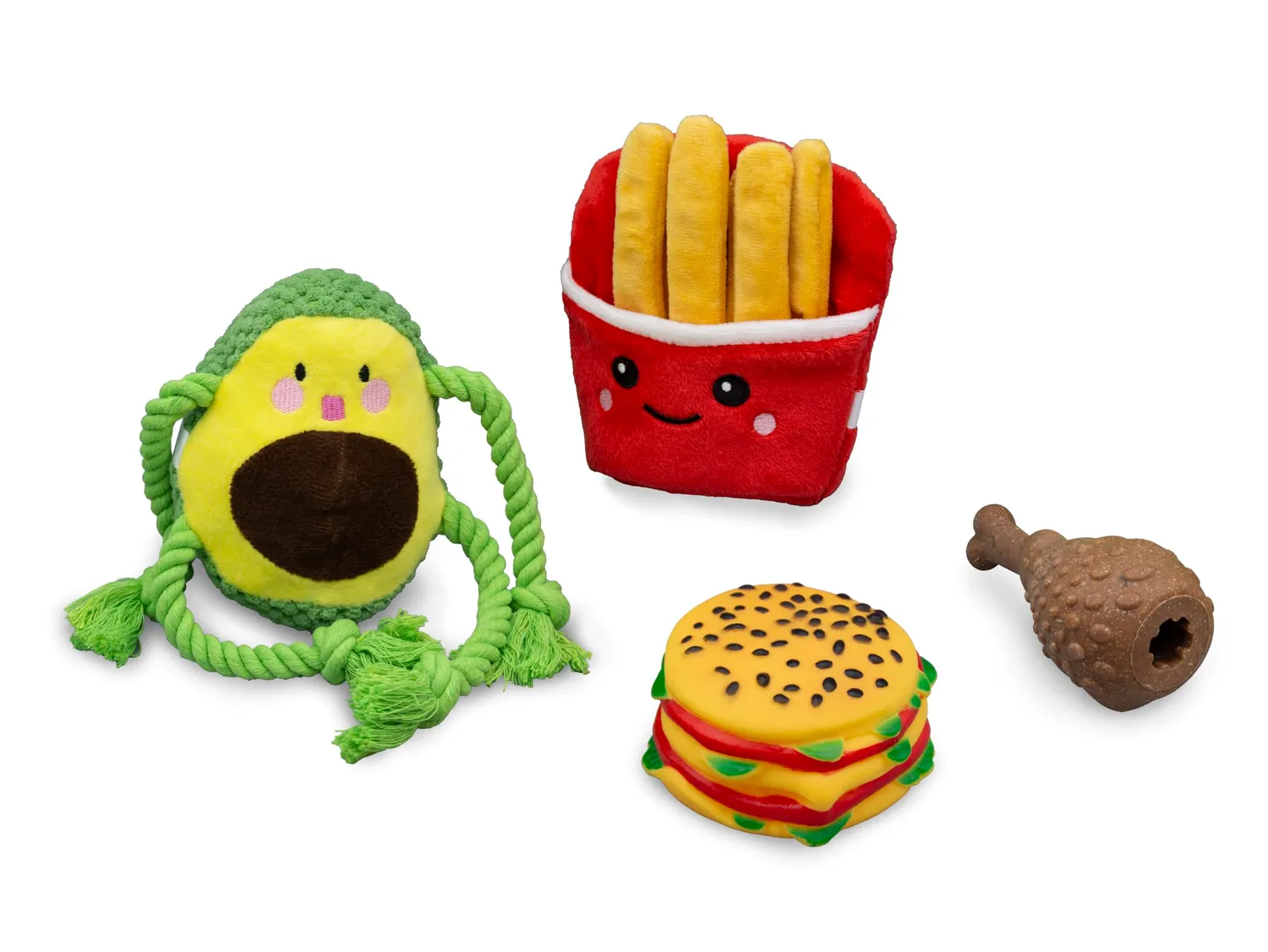 Buki Pets PET002 Hundespielzeug-Set 4-teilig Food