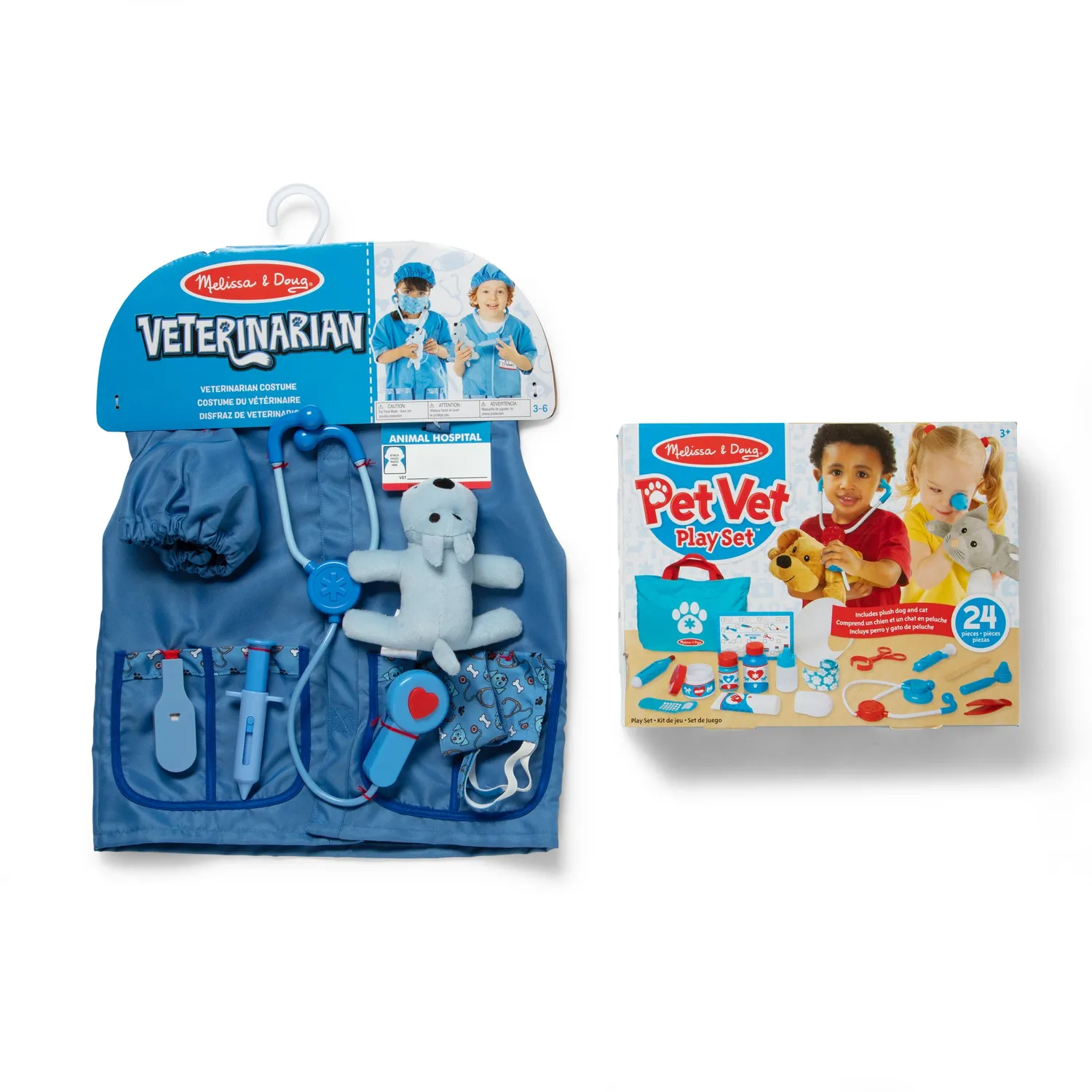 Melissa & Doug Pet Vet Tierarzt Spielset 2-teilig Plüsch