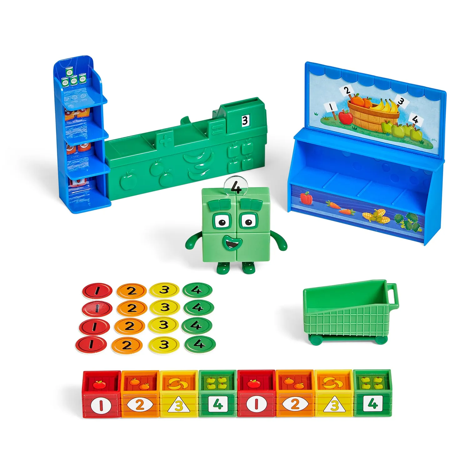 Learning Resources Numberblocks Vier Lebensmittelgeschäft Set Zählen