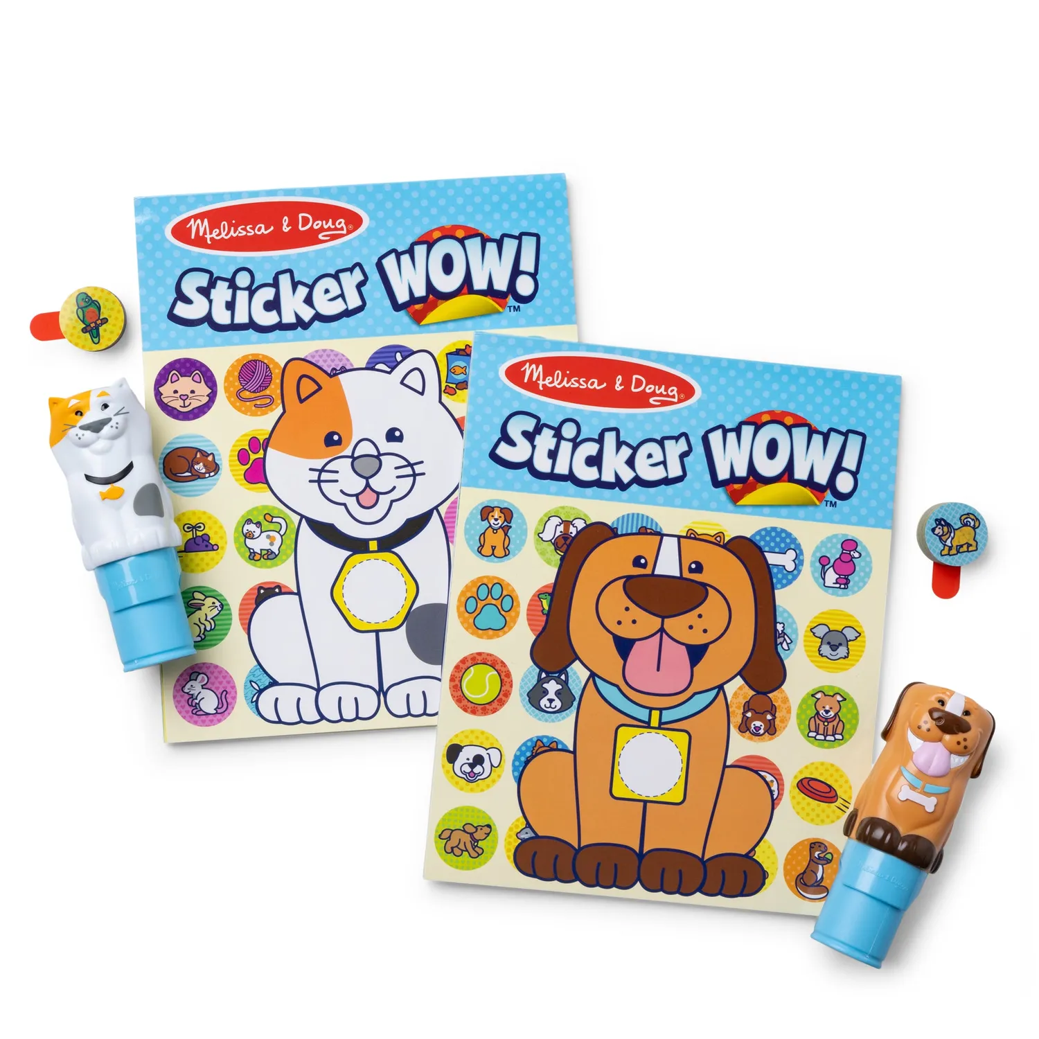 Melissa & Doug Sticker WOW Stickerbuch Pets Doppelpack