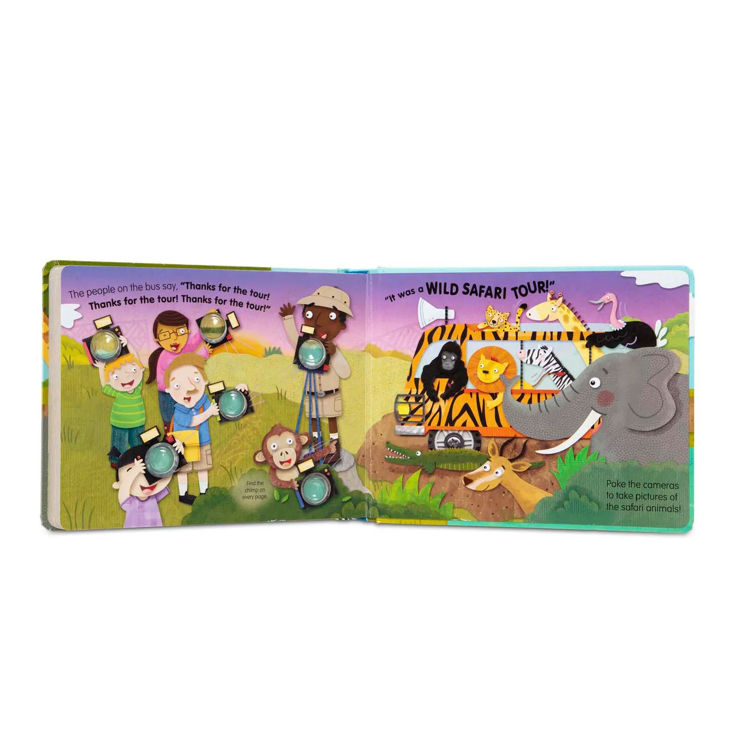 Melissa & Doug Poke-a-Dot Wheels on the Bus Soundbuch Safari