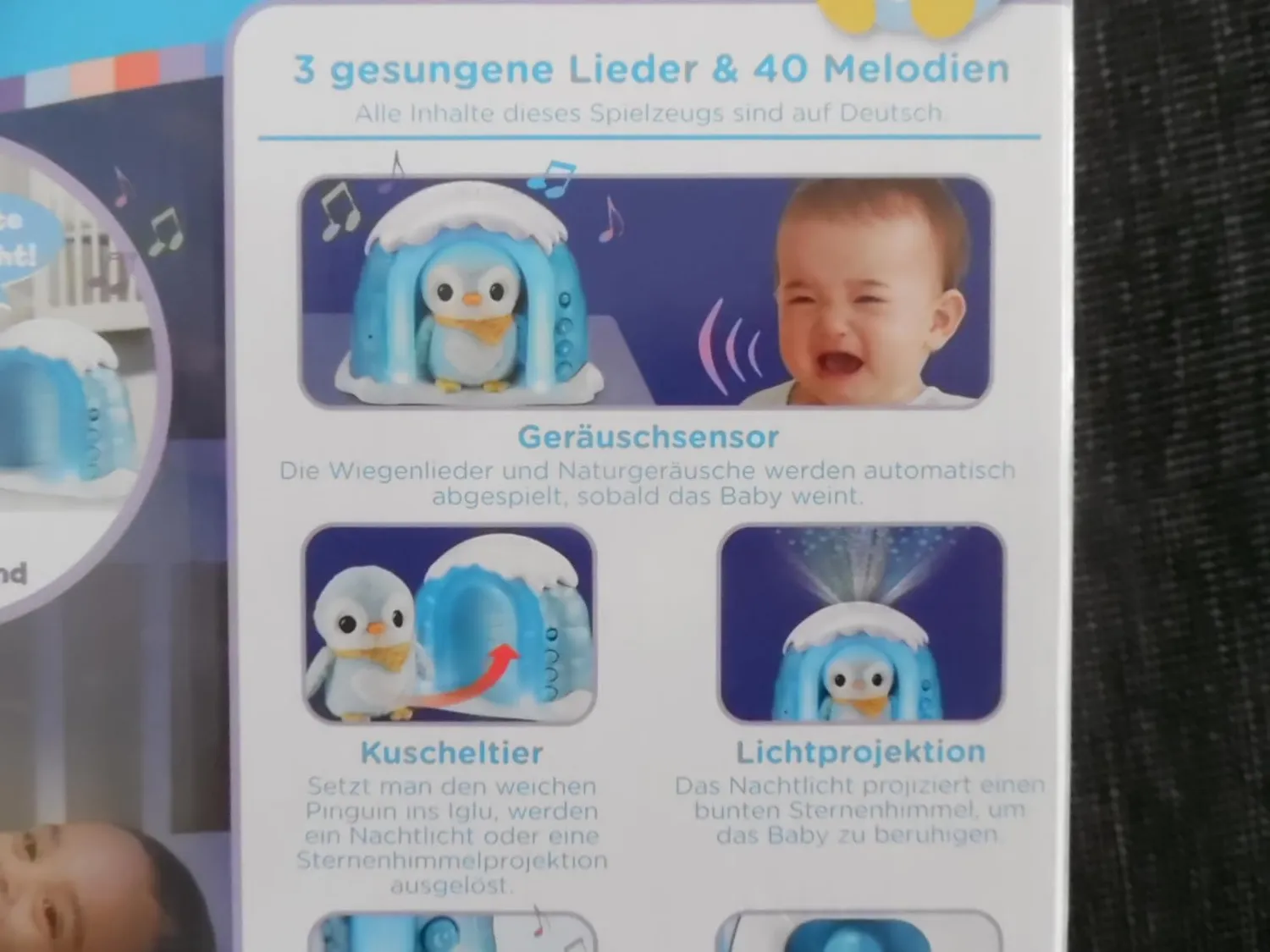 VTech Baby Sternenlicht-Pinguin Einschlafhilfe Projektor 6-36 Monate