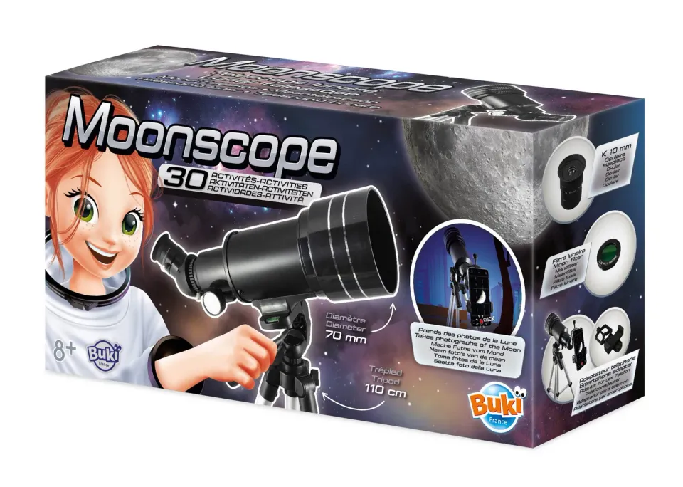 Buki Moonscope TS009B Teleskop Mond 70mm Stativ