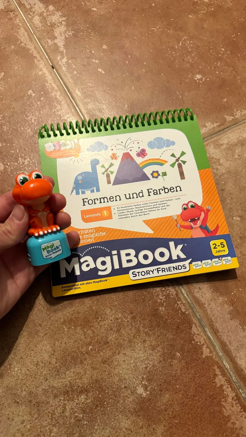 VTech MagiBook Formen und Farben Lernbuch Stufe 1 mit Dino